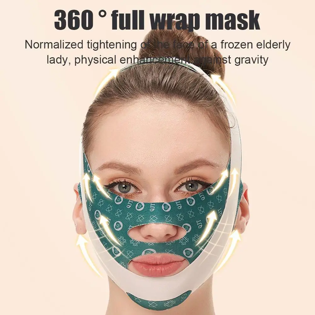 

Beauty Face Sculpting Sleep Mask Adjustable Face Silicone Tightening Reduce Facial Lifting Double Bandage Chin Mask K7H6