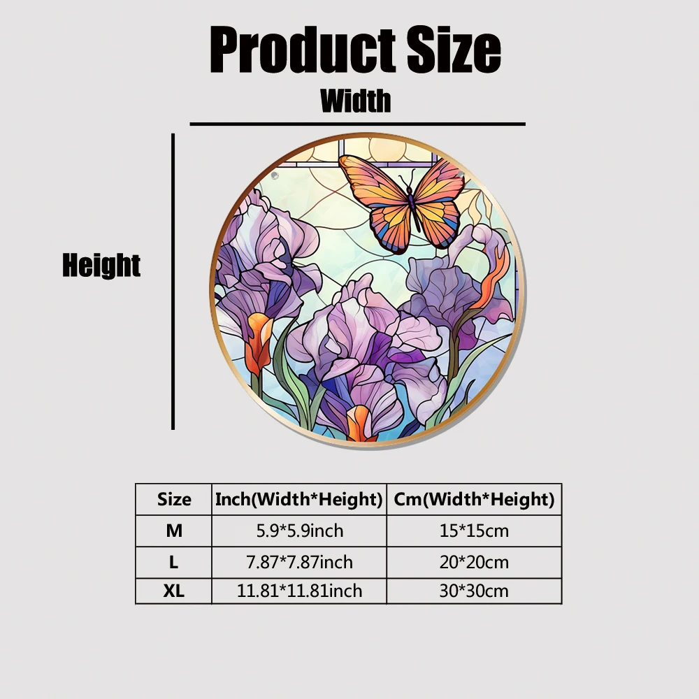 1 шт. акриловые диски с цветочным оформлением