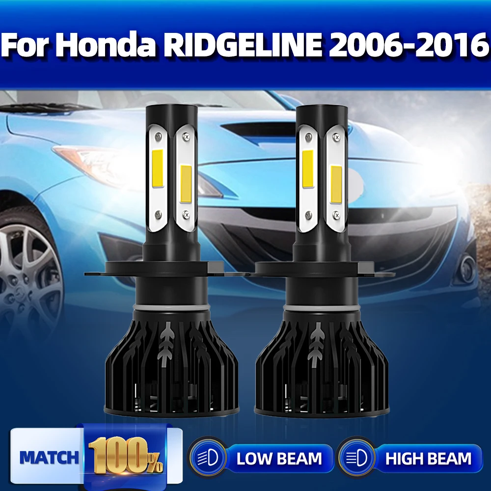 

H4 Canbus светодиодные лампы для автомобильных фар 120 Вт 20000LM Автомобильные фары 12 в 6000 К Белый для Honda RIDGELINE 2006-2011 2012 2013 2014 2015 2016