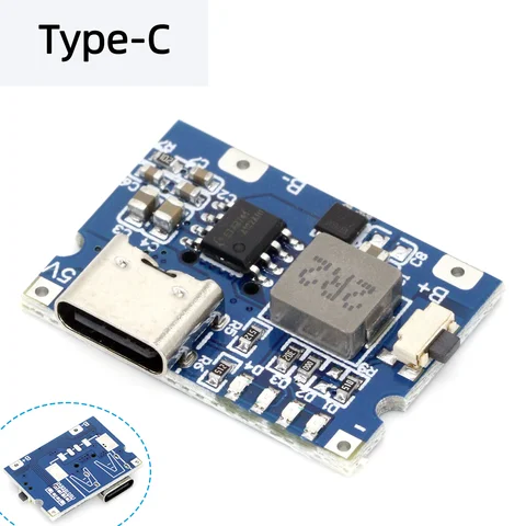Модуль зарядки литиевого аккумулятора 5 В, 2 а/А, порт type-C, USB-выход, нормально открытая мобильная зарядка