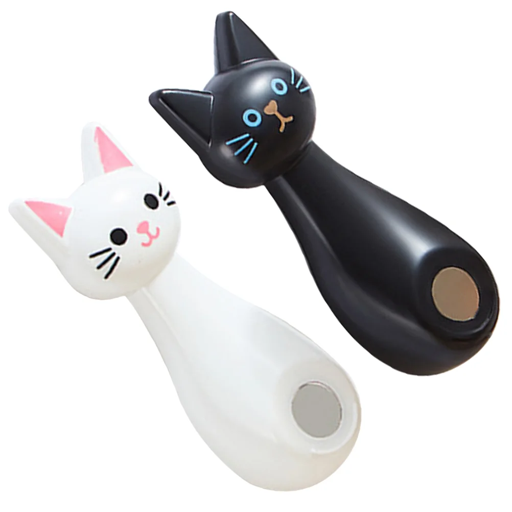 

2 Pcs Magnetic Seat Home Supplies Wall Mount Remote Control Holder Air Conditioner Adhesive Cartoon Heavy Duty Hooks