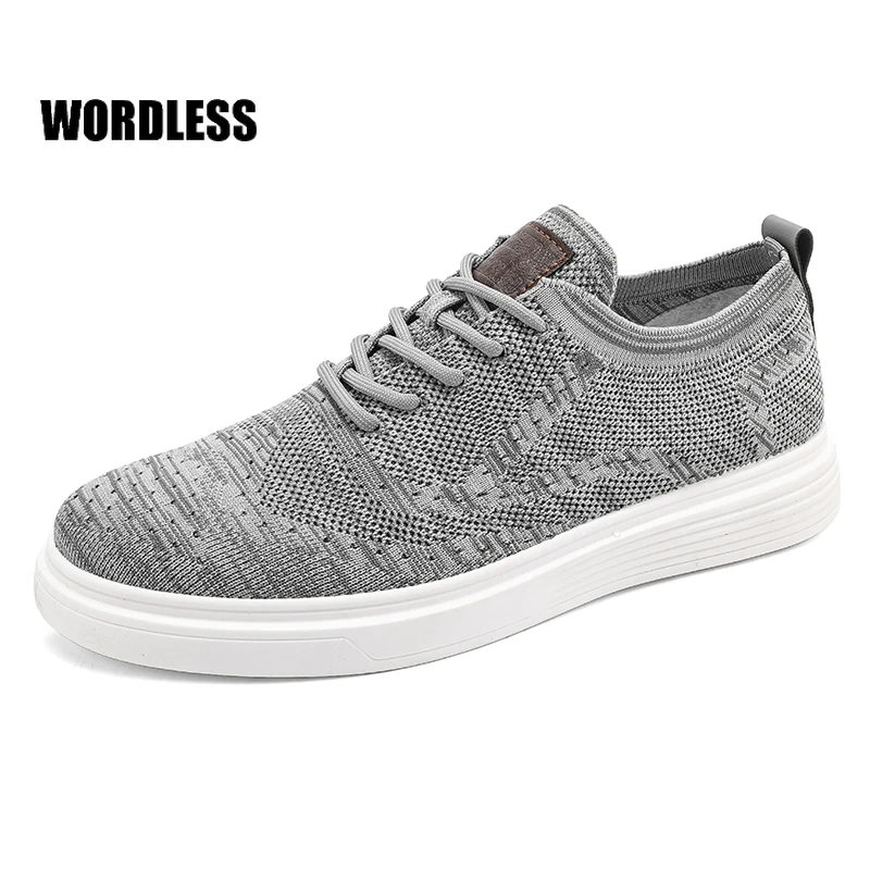 

Men's Casual Shoes Summer Light Breathable Mesh Comfortable Men Lace-up Sneakers 2022 New Fashion Male Flats Vulcanize Shoes