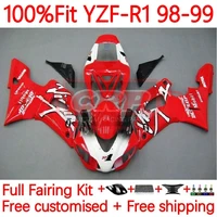oem body for yamaha yzf1000 yzf r1 r 1 1000 factory red yzf r1 yzf 1000 yzfr1 1998 1999 1000cc 98 99 injection fairing 99no 33
