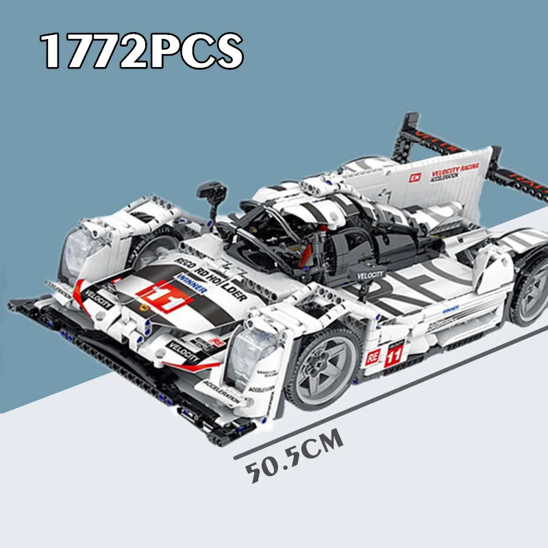 

New 1722PCS Supercars Expert High-tech City Series Formula Car Technical Model Bricks Building Blocks Toys Kid Gift