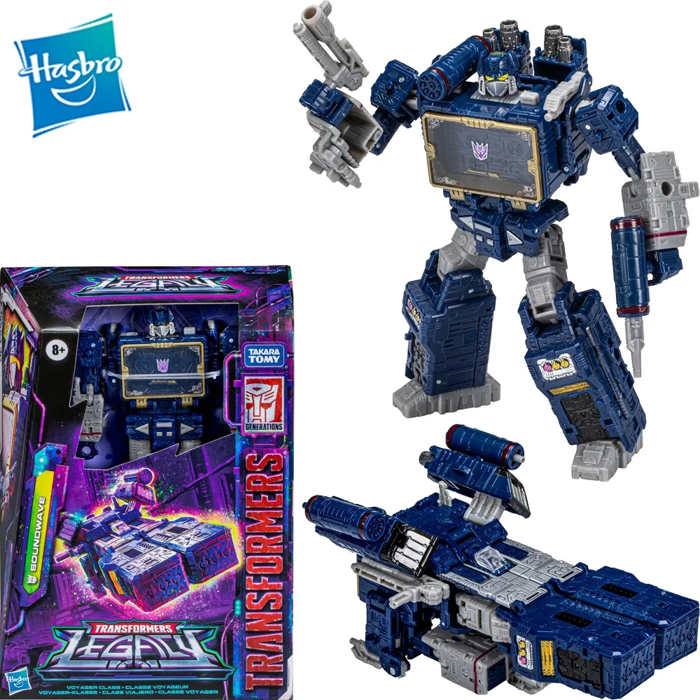 

Original Hasbro Transformers Legacy Series Voyager Class Soundwave Collection Model Anime Action Figure Toys Gift