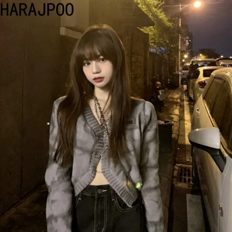 Кардиган Harajpoo женский с асимметричными булавками на пуговицах трикотажный