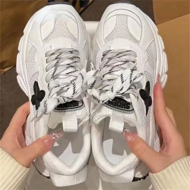 Кроссовки женские на платформе уличный тренд Повседневная Уличная обувь для