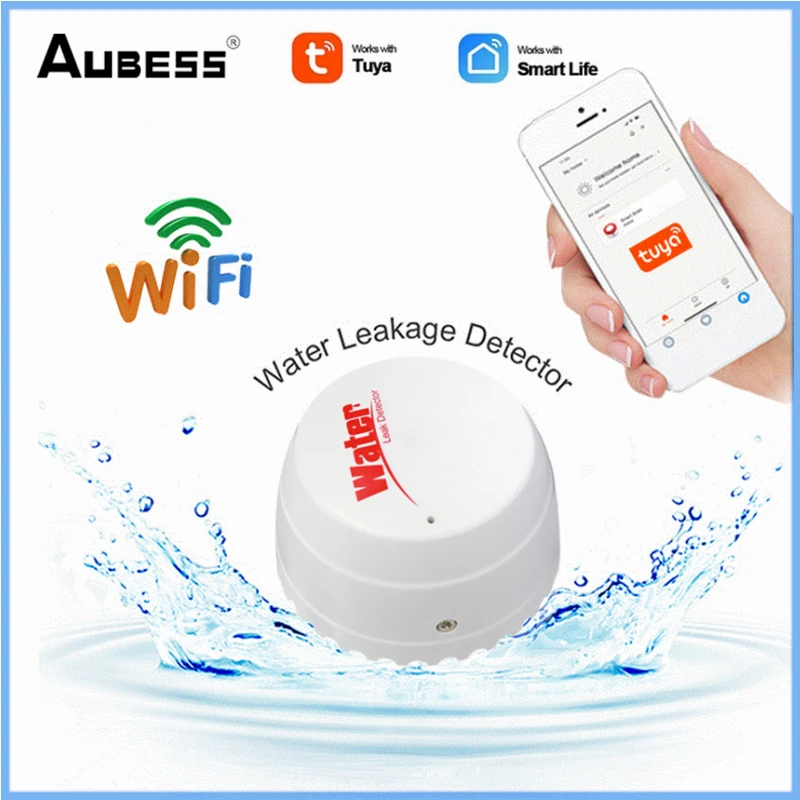 

Wi-Fi датчик утечки воды, многофункциональный детектор утечек, с приложением