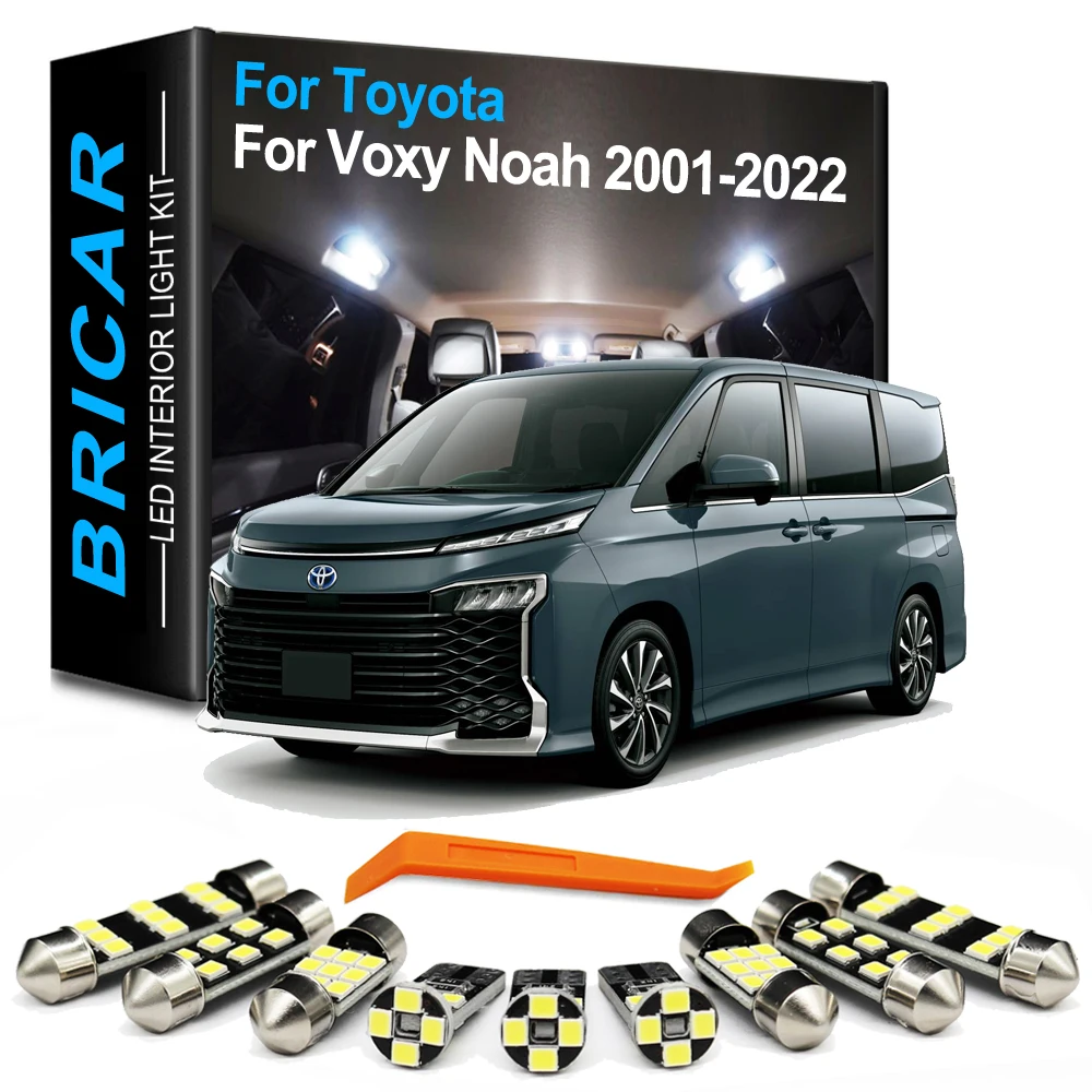

Bricar Canbus Car Lamp For Toyota Voxy Noah Esquire AZR60 AZR65 ZRR70 ZRR75 ZRR80 ZWR80 2001-2021 Interior LED Bulb Light Kit