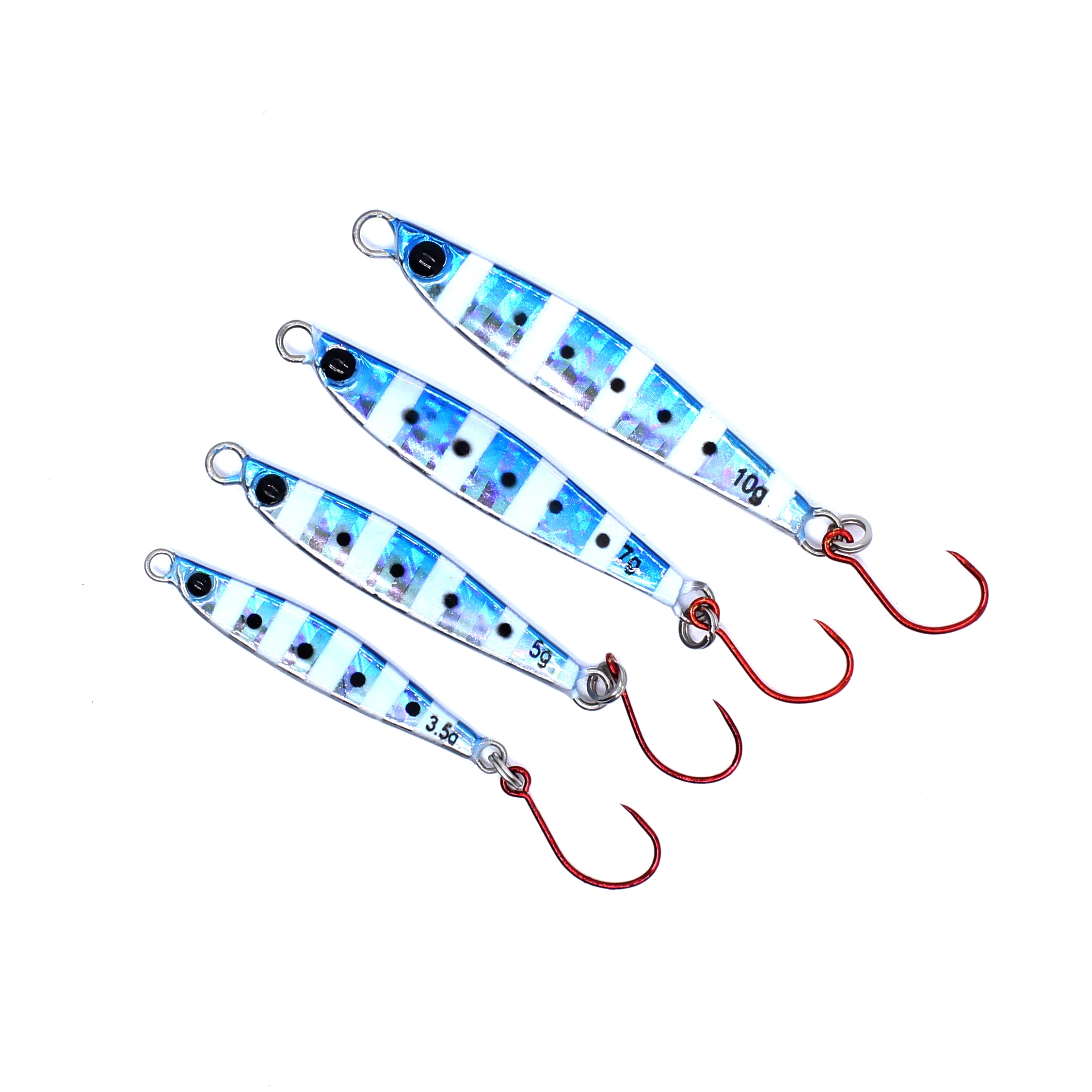 

AOCLU Wobblers Jigging 5 Colors 3.5g 5g 7g 10g Small Metal Jig Hard Bait Stick Fishing Lures Fresh Salt water Origin jigging