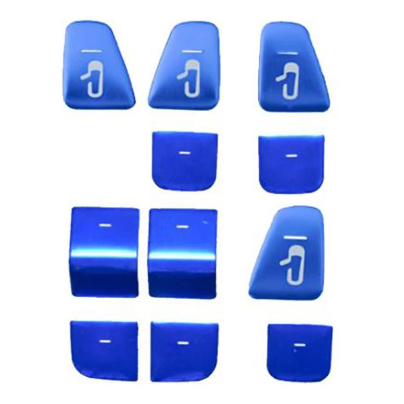 

11PCS For Tesla Model 3 Y Super Thin Window Door Lock Key Patch Window Lift Button