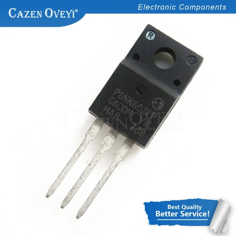 10 шт./лот STP6NK60ZFP STP6NK60ZF STP6NK60Z STP6NK60 P6NK60ZFP P6NK60 в наличии