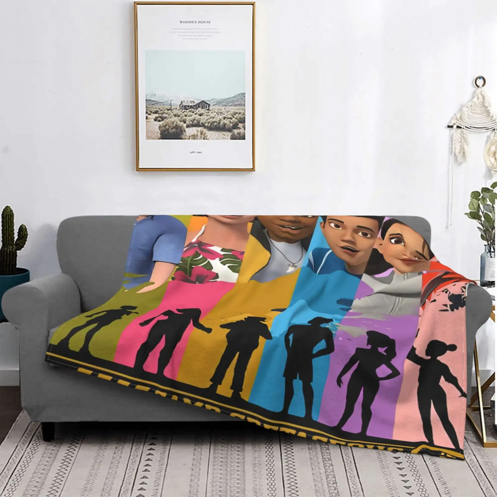 

Jurassic World Camp Cretaceous Group 4189 Blanket On The Bed Anime Plaid Fluffy Plaid Sofa Muslin Plaid Bed Linen Blanket Gown