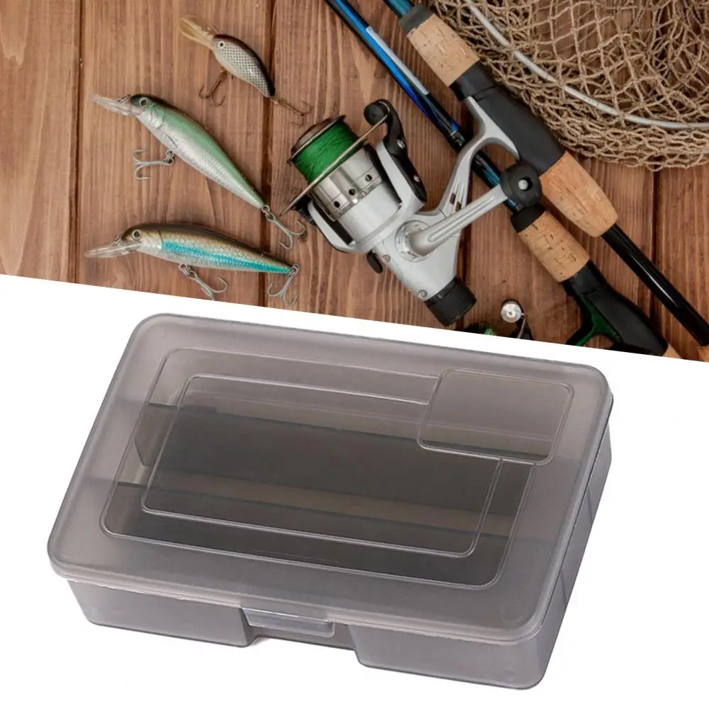 

Transparent Grey Gear Organization Wear-resistant Fishing Hook Bait Box Fish Lure Storage Box for Outdoor Fishing