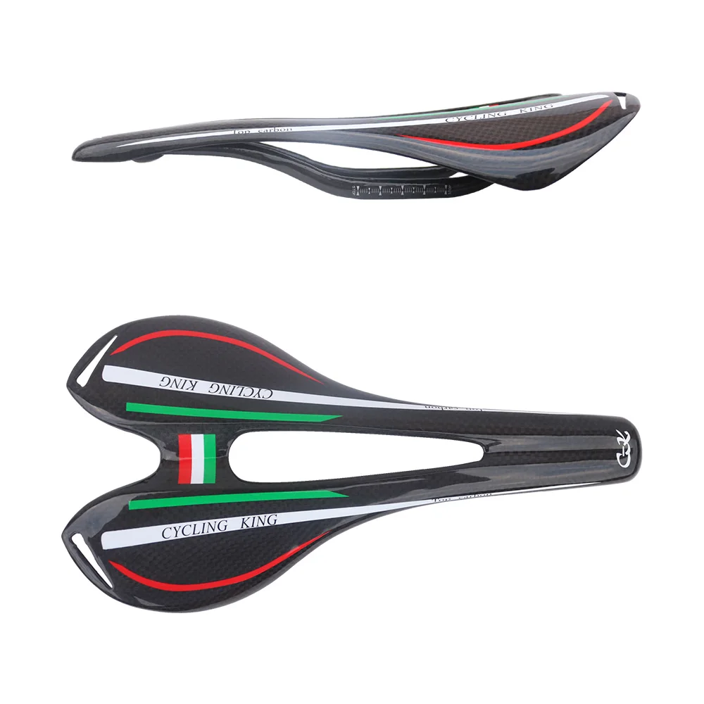 Фото Бесплатная доставка Распродажа предложение: CYCLING KING с-k Новый design15-2 Италия флаг цвета Велосипедное Сиденье полностью из углеродного материа... №3