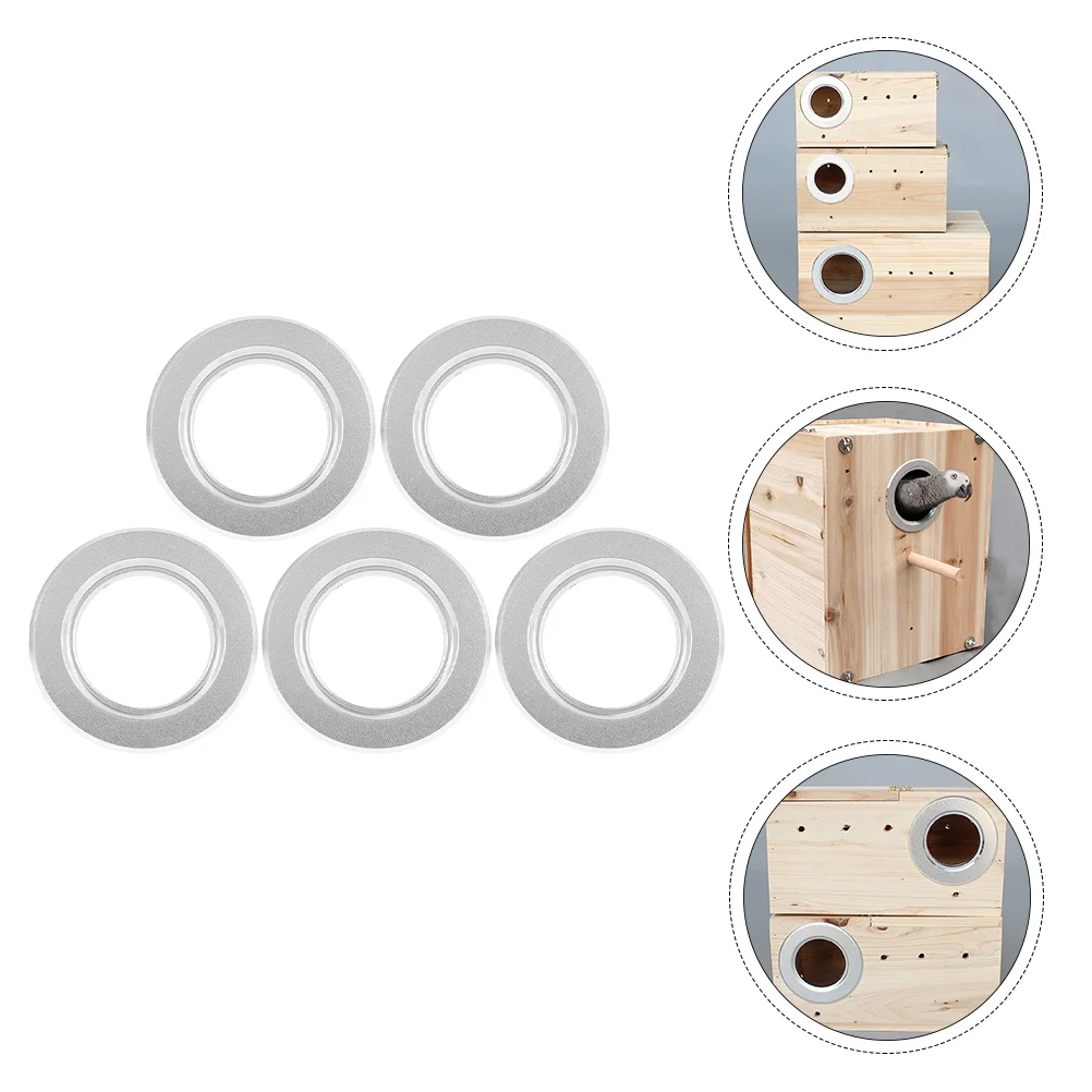 

Box Ring Birds Bird Breeding Rings Metal Hole House Parrot Predator Cage Bite Anti Guard Holes Nesting Accessories Supplies