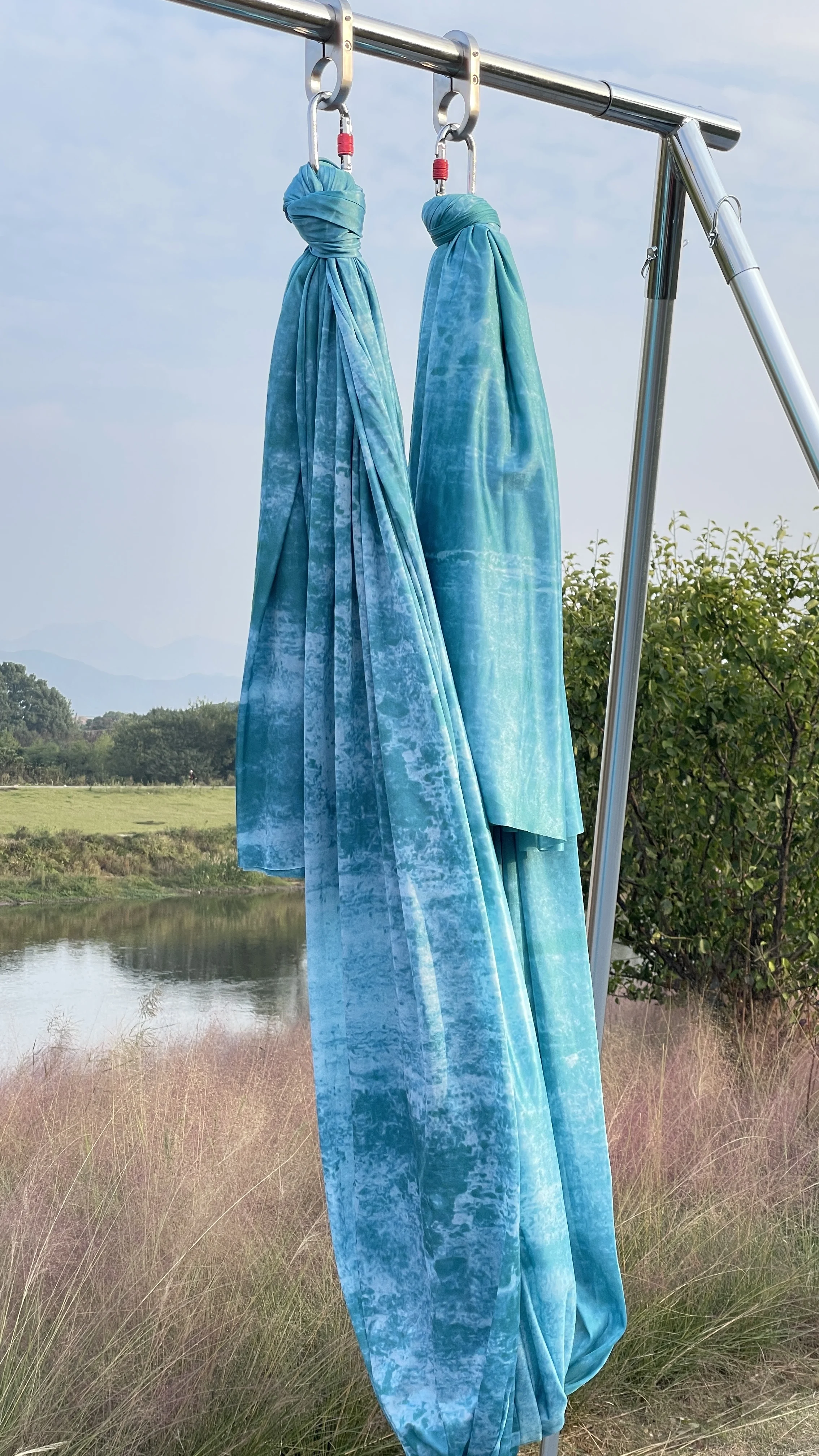 4-метровая красочная ткань для воздушного гамака йоги: удобная прочная