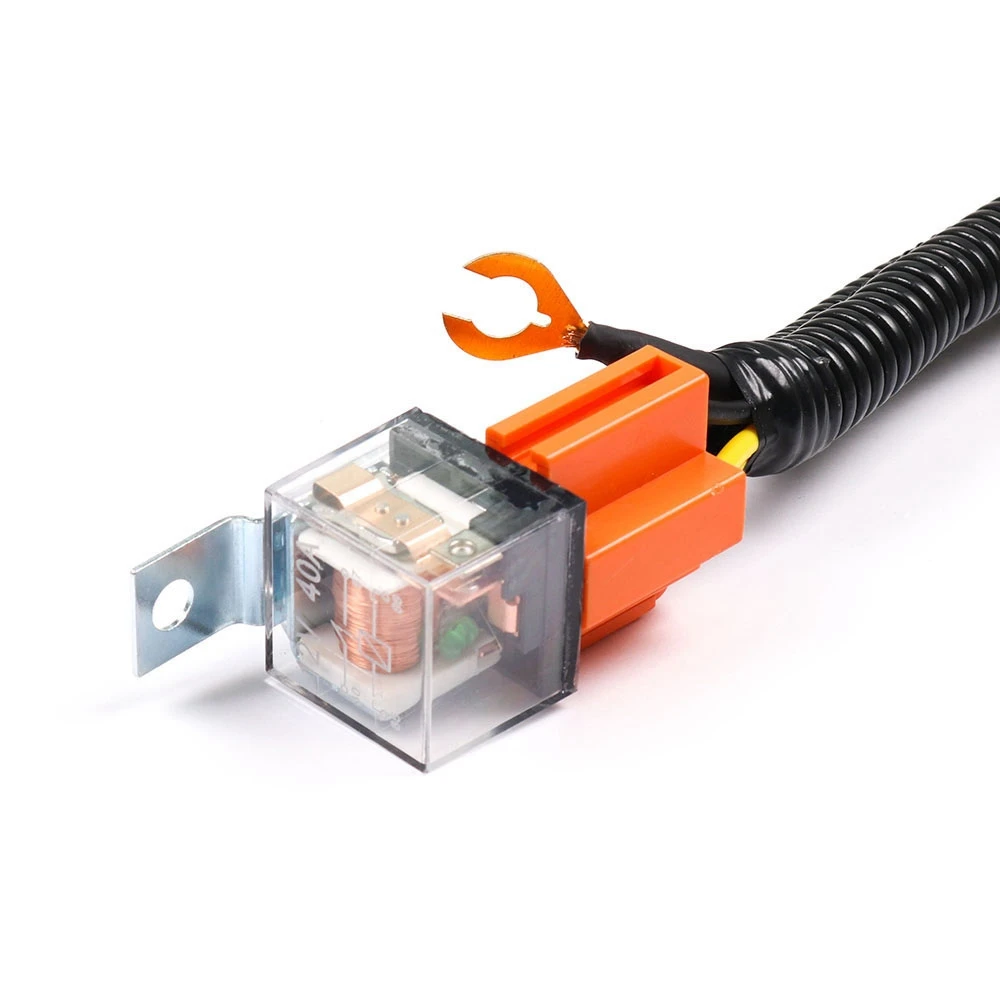 

12V Horn Relay Wiring Harness Kit Grille Mount Blast Tone Horns Wiring Harness Plug for Car Truck Universal Accessories