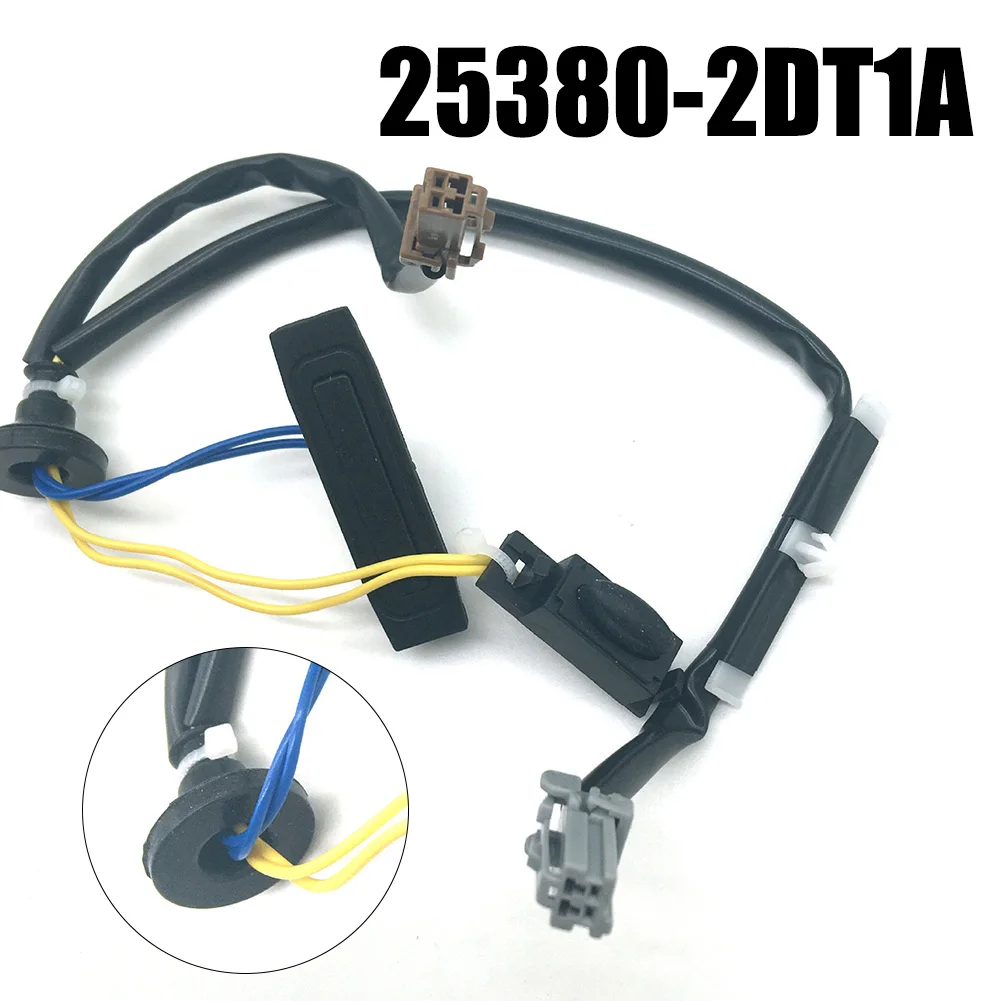 

Trim Trunk Switch 1pcs 25380-2DT1A Accessory Assembly Black Car Decoration Double Button Part Pratical Durable
