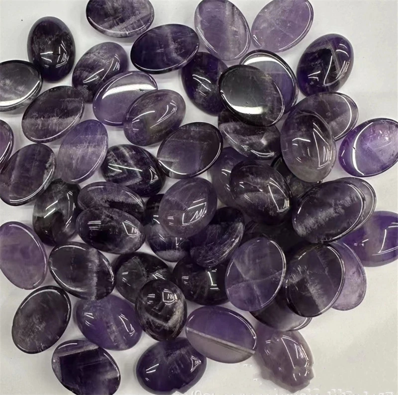 Овальные кабошоны сделай сам с плоской задней частью полудрагоценный аметист