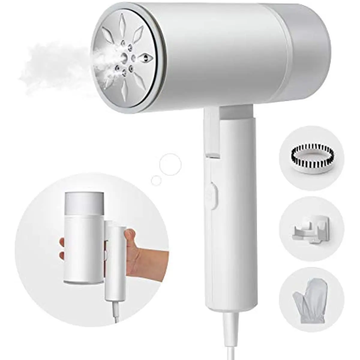 

200ml Portable Garment Steamer Foldable Handheld for Home Travel Wall-mounted Electric Iron Steam Brush Mini Ironing Machine