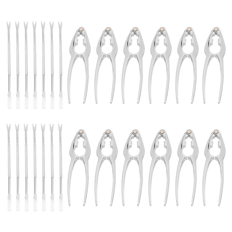 

Best 3X Seafood Tools Set Including 7 Forks And 6 Lobster Crab Crackers Nut Clip Nut Cracker Set Seafood Tool Kit