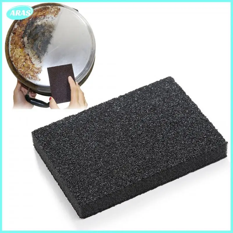 

Cleaner Black High Density Emery Sponge Removing Rust Rub Clean Washing Pots Dishes Household Cleaning Tools
