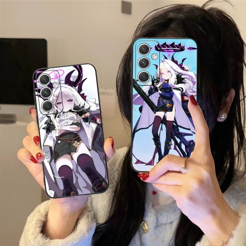 Синий архив Hina Чехол для мобильного телефона Samsung Galaxy S24 S23 S22 S21 S20 S10 S9 Plus FE ультра