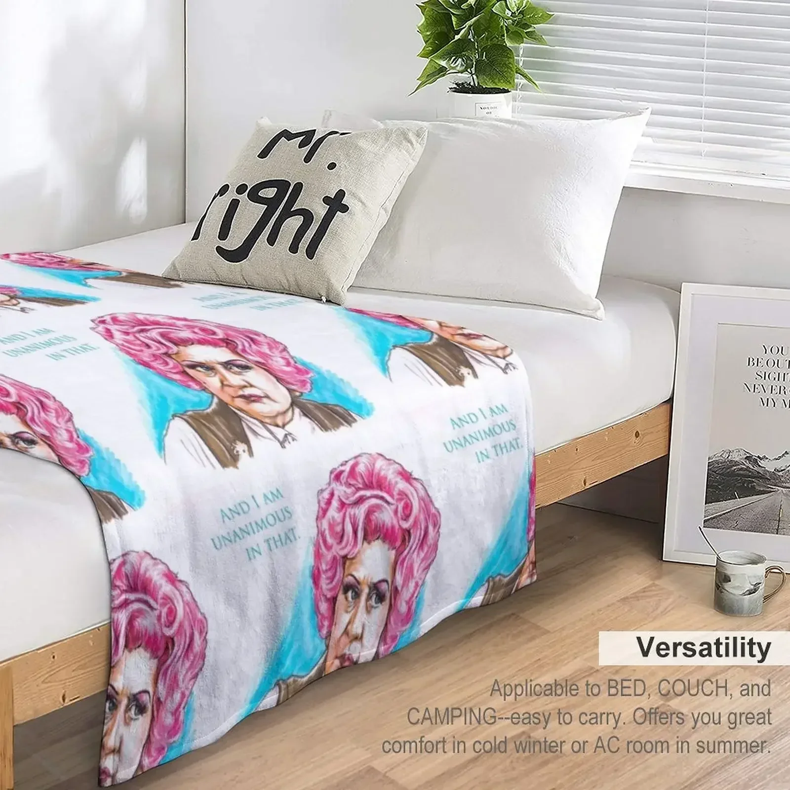 Миссис Слокаombe - АЙБС? И я едикум в этой одеяле Очень большое одеяло Retros Тонкие