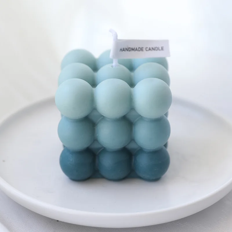 Маленькие ароматические свечи с пузырьками в форме куба расслабляющий подарок