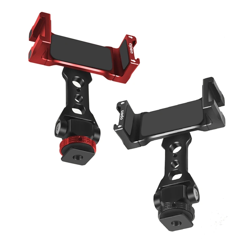 

Universal Moblie Phone Clip Bracket Holder Mount 1/4 Screw Cood Hot Shoe Phone Clip Tripod Monopod Stand