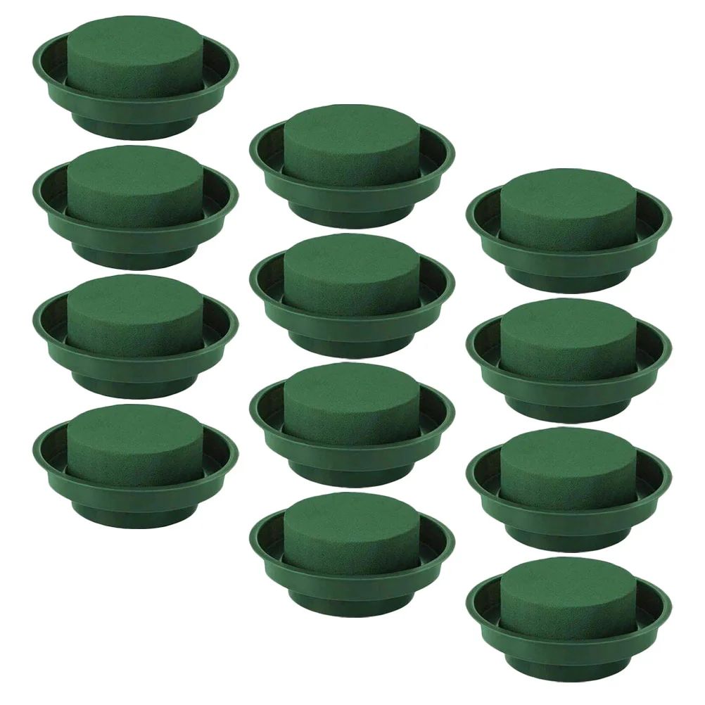 

12 Pcs Floral Foams Bowl Foam Sponge Tile Floral Arrangement Foam Pp Round Floral Mud Greenstuff