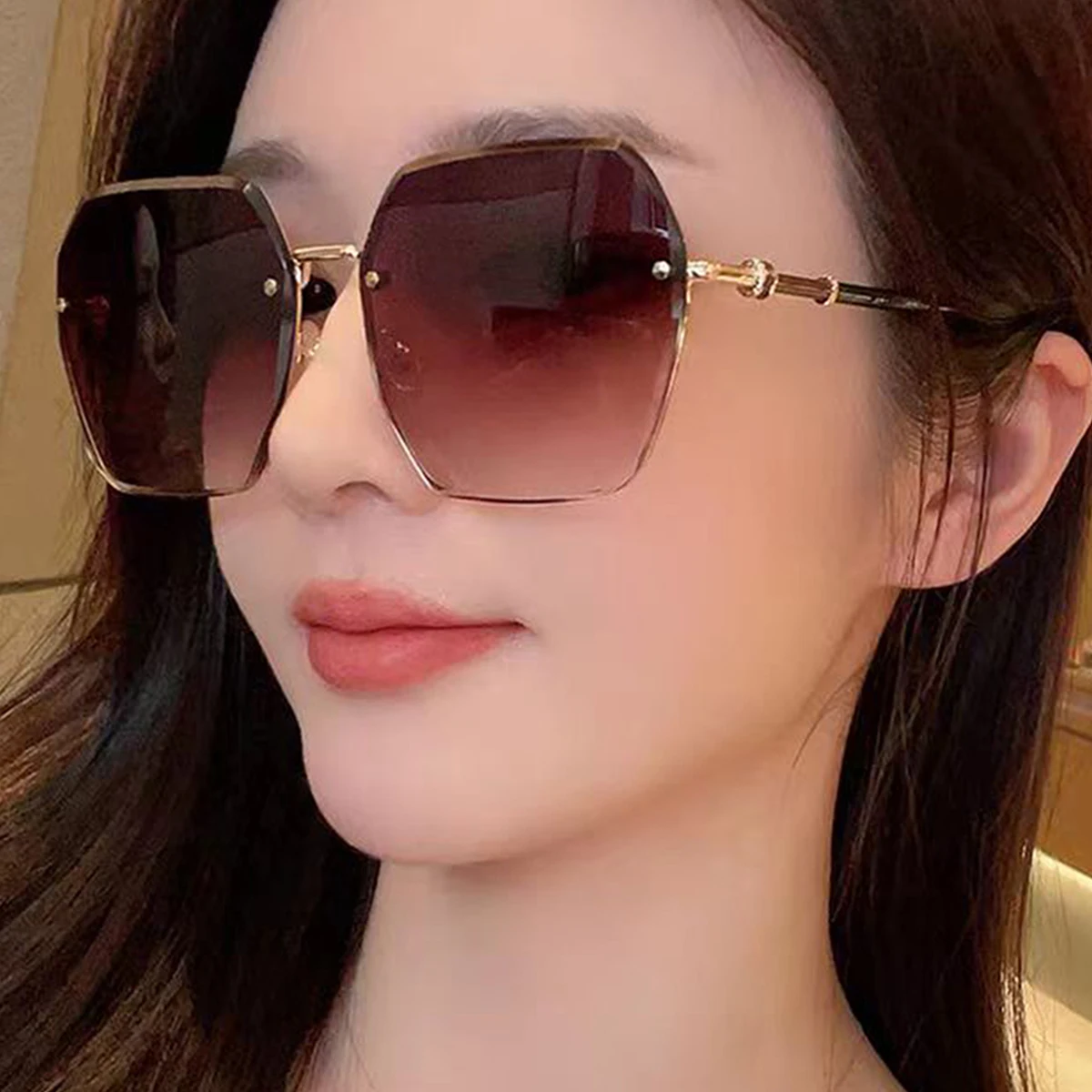 Солнцезащитные очки женские круглые модные брендовые дизайнерские солнечные