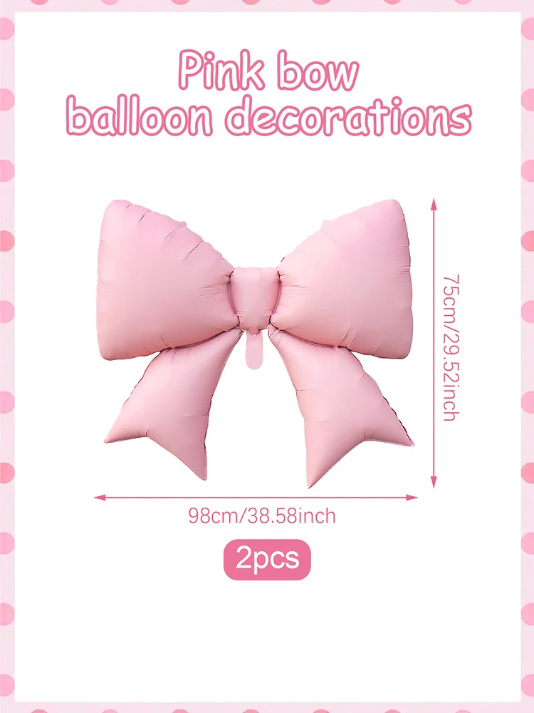 

Матовые светло-розовые шары-банты 2/4 шт.