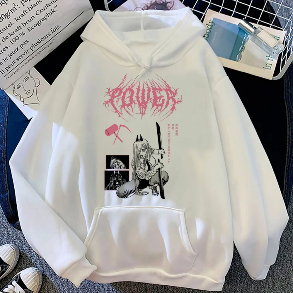 

chainsaw man hoodies women Korean style Winter 2023 clothing Pullover women streetwear Hood