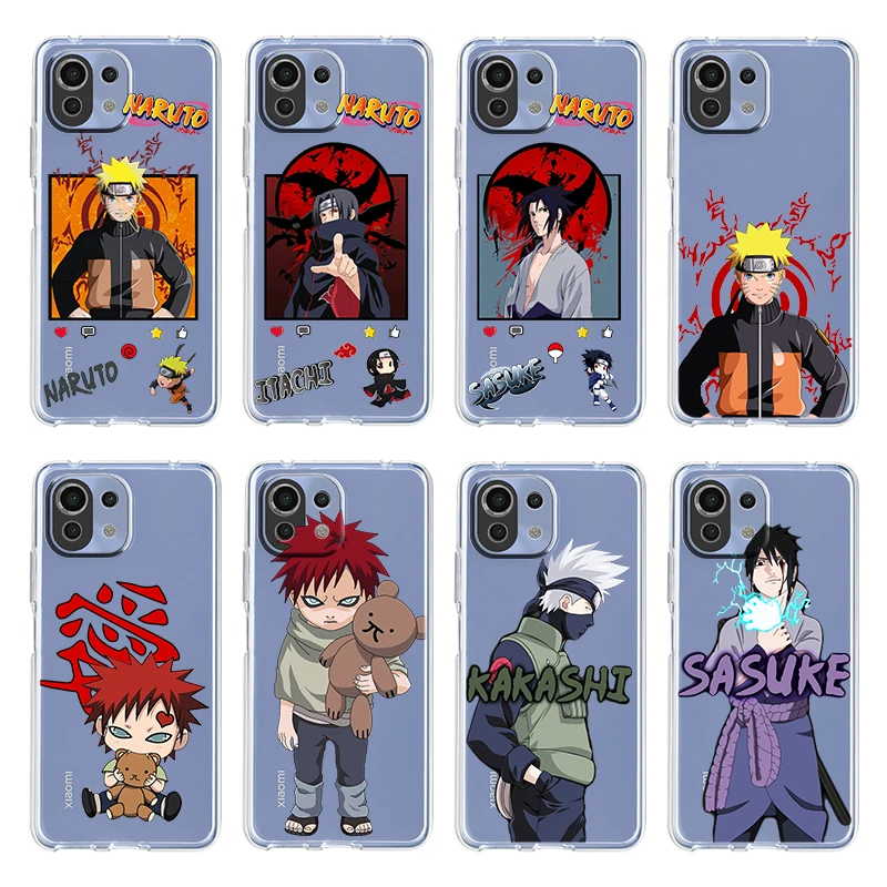 

Cartoon Naruto Cool Boy For Xiaomi Mi 12 12X 11Ultra 11i 11T 10 10T 9 9T Pro Lite 4G 5G Soft Transparent Phone Case Coque Capa