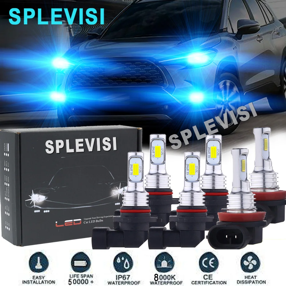 Светодиодный фары противотуманные ближнего и дальнего света светло-голубой для