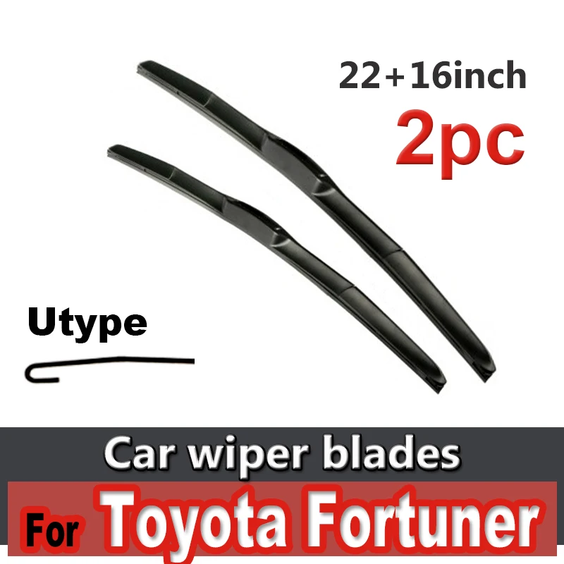 

Wiper Front Hybrid Wiper Blades For Toyota Fortuner AN150 AN160 2015 - 2020 Windshield Windscreen Window Brushes 22"+16"