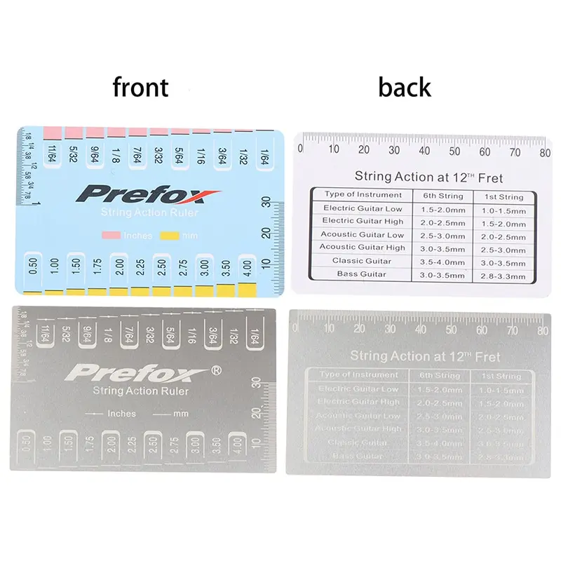 

1pc Guitar String Pitch Measuring Ruler Gauge String Pitch Action Ruler Measuring Tool for Electric Acoustic Guitar Parts