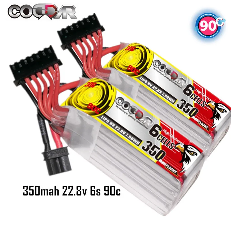 

Аккумуляторная батарея CODDAR 6S LiPo 6S, 22,8 в, 350 мАч, 90C, 2 шт.