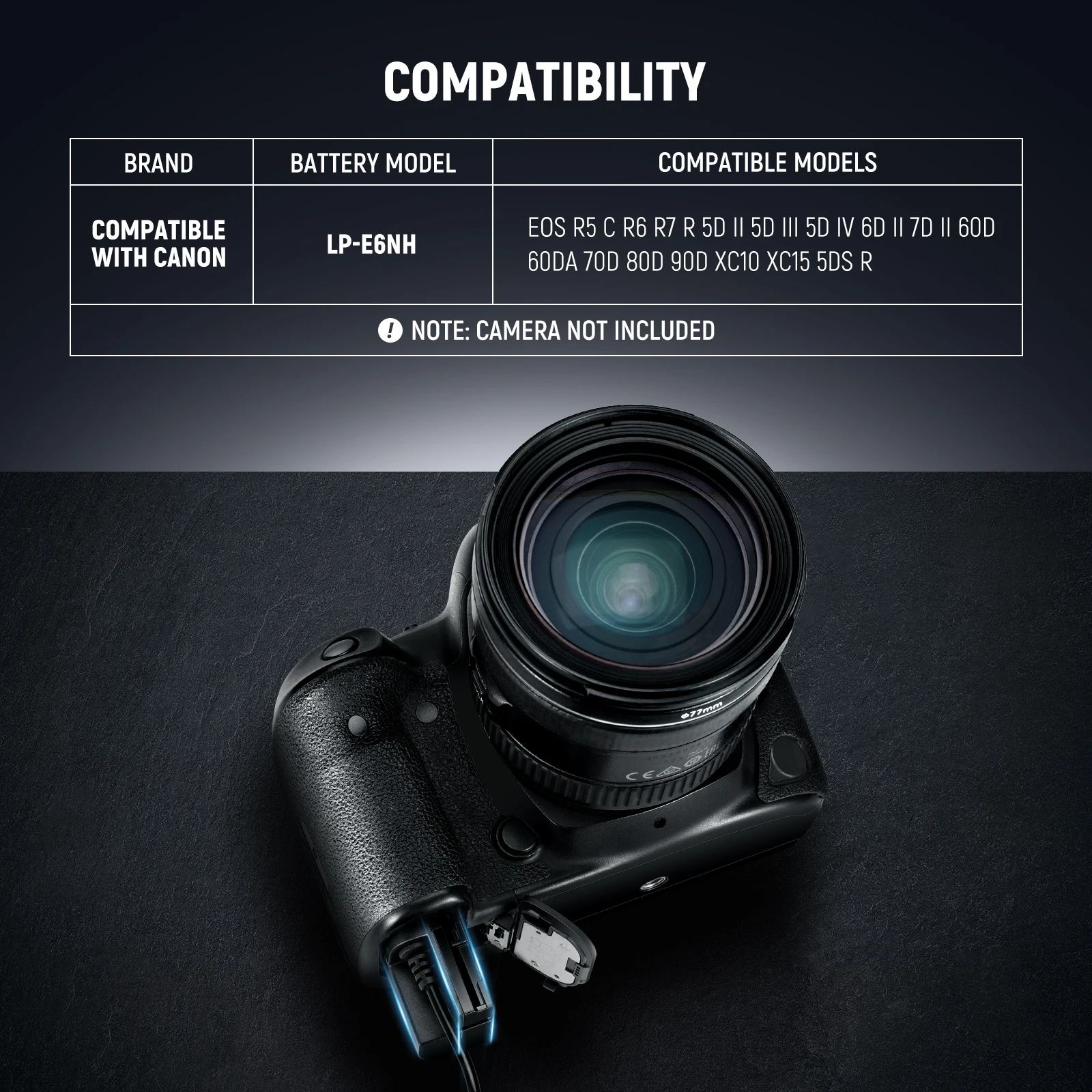 Аккумуляторная батарея NEEWER с кабелем для V-образного крепления стабильный