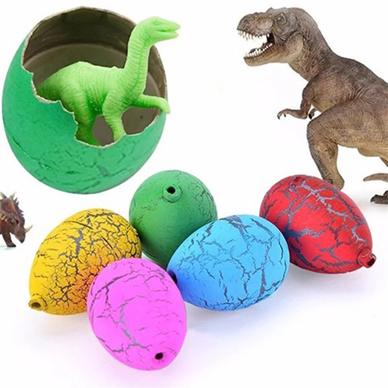 

10Pcs Cute Magic Hatching Growing Dinosaur Eggs Treat Kids Birthday Party Favor Baby Shower Guest Gift Pinata Educational Toys