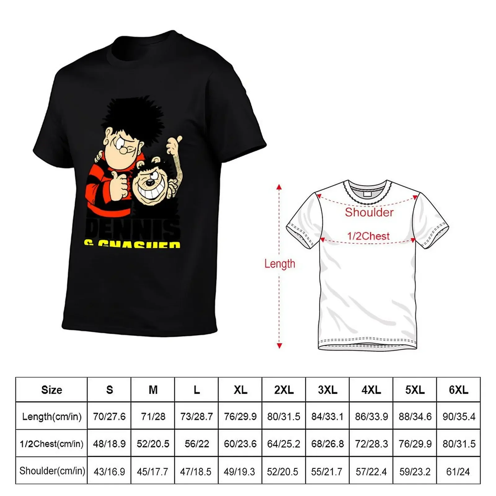 Футболка Dennis and Gnasher The Beano толстовки с рисунком спортивные фанаты мужские