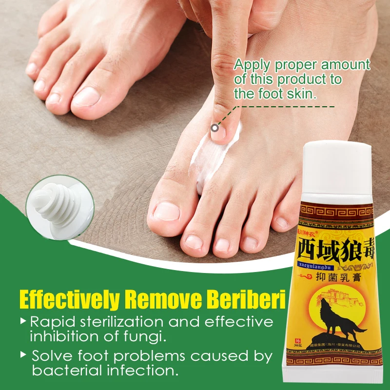 

2pcs 30g Foot Care Ointment Cracked Heel Peeling Blister Repairing Feet Dressing Foot Fungal Relieve Beriberi Toe Treat Cream