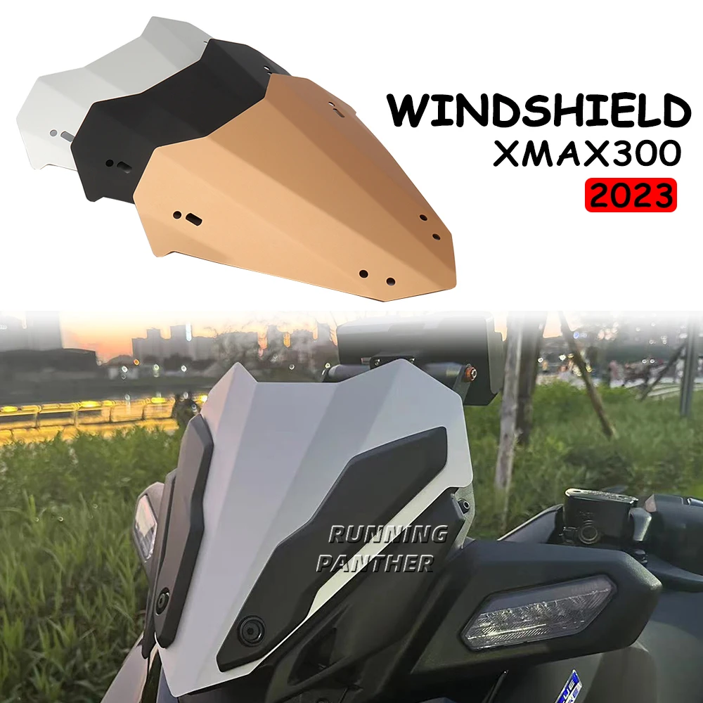 

X-MAX 300 2023 Windshield Aluminum Wind Deflector Windscreen Fairing Wind Screen Motorcycle For Yamaha X-MAX300 XMAX 300 XMAX300