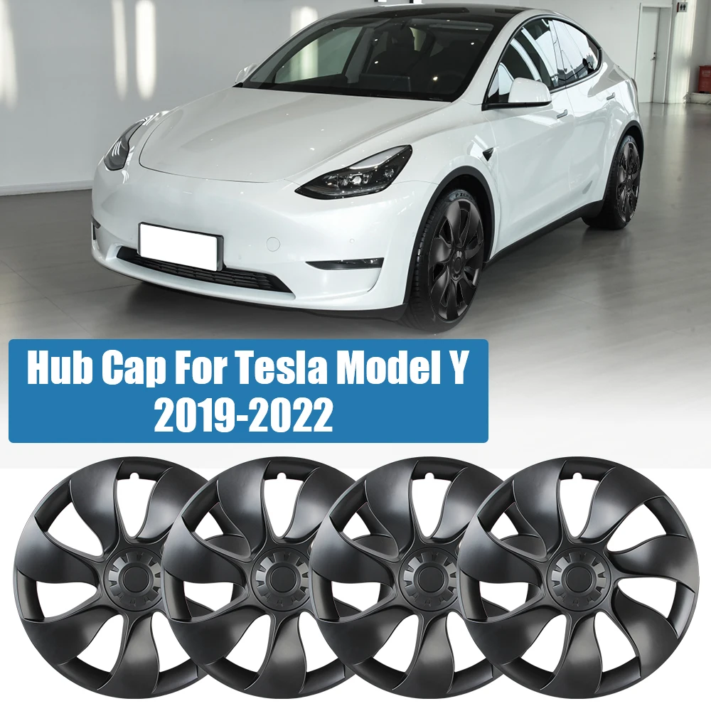 

Крышка для Tesla Model Y 2019-2022, 4 шт., комплект сменных колпачков 19 дюймов, автомобильные аксессуары, колпачок ступицы, колпачок ступицы автомобиля