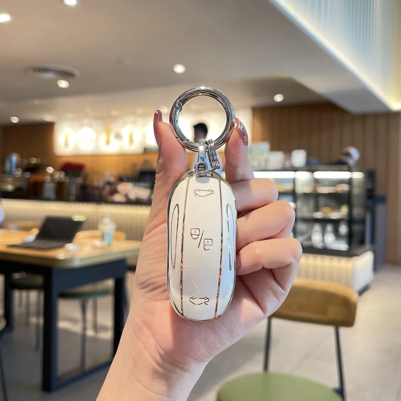 

ТПУ чехол для автомобильного ключа с дистанционным управлением для Tesla Model X защитный чехол для автомобильного ключа Tesla Model X Smart Keyless Fob с 3 кнопками