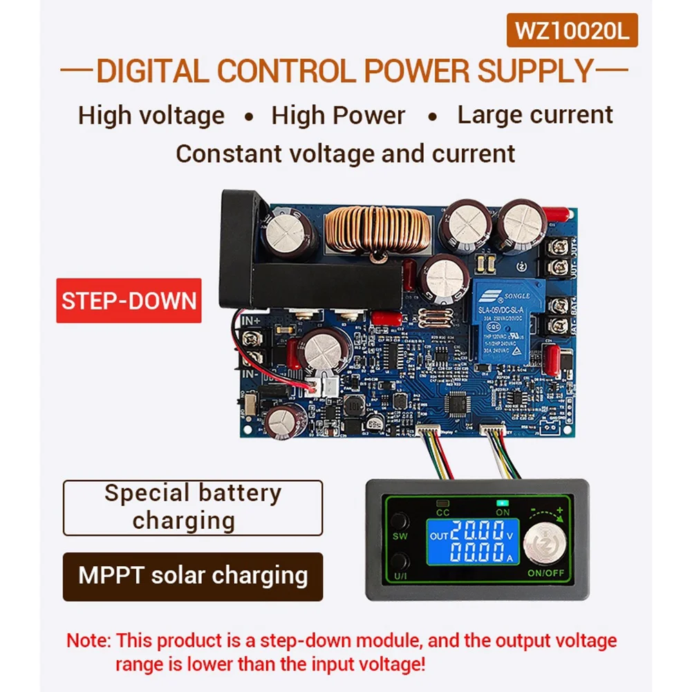 

100V 1000W High Power DC Step-Down Constant Voltage Constant Current MPPT Solar Charging Power Supply Step-Down Module