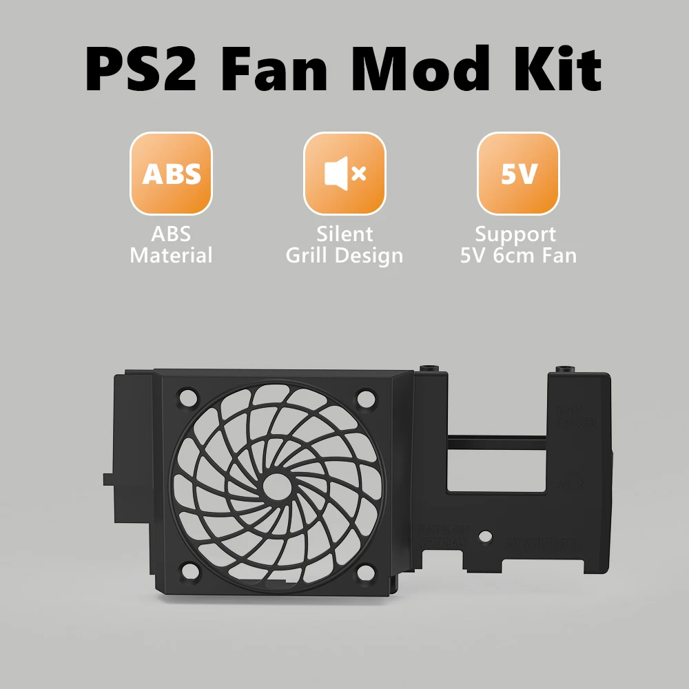 Фото Бесшумный кронштейн охлаждающего вентилятора 5 В для PS2 Fat Noctua NF-A6*25, комплект вентилятора 5 В для PS2 (SCPH-3XXXX&SCPH-5XXXX) №5