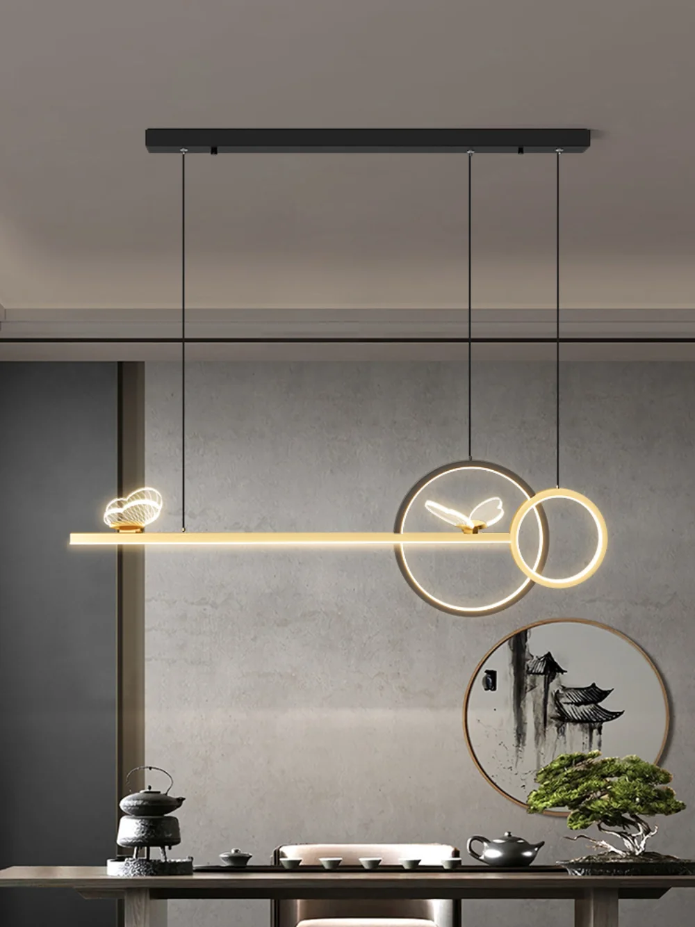 

Dining Room lamp modern minimalist nordic light luxury bar counter 2021 new chandelier design creative starry sky lamps